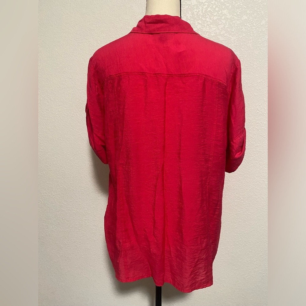 Roz & Ali Hot Pink Blouse - Picture 2 of 7